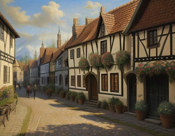 Woman in Prussian Dress: Medieval Impressionism