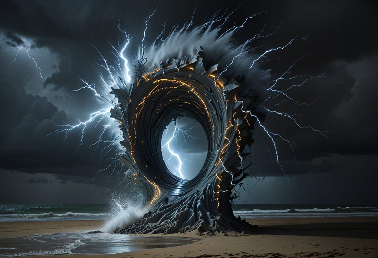 graffito infinite curved Chiaroscuro inside out luminobabel  3D chromoshadow sculptural trompe l'oeil suprareal standalo...