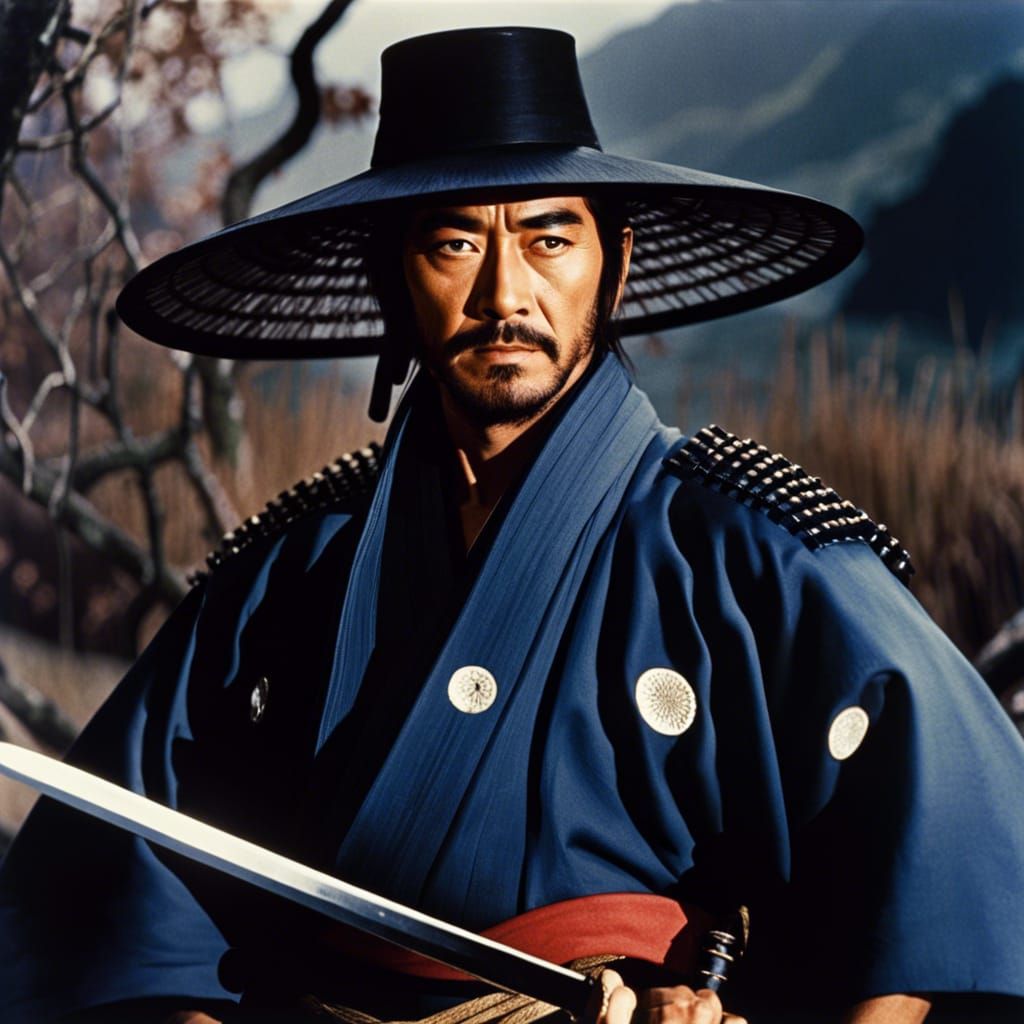 A rogue samurai from a movie by Akira Kurosawa