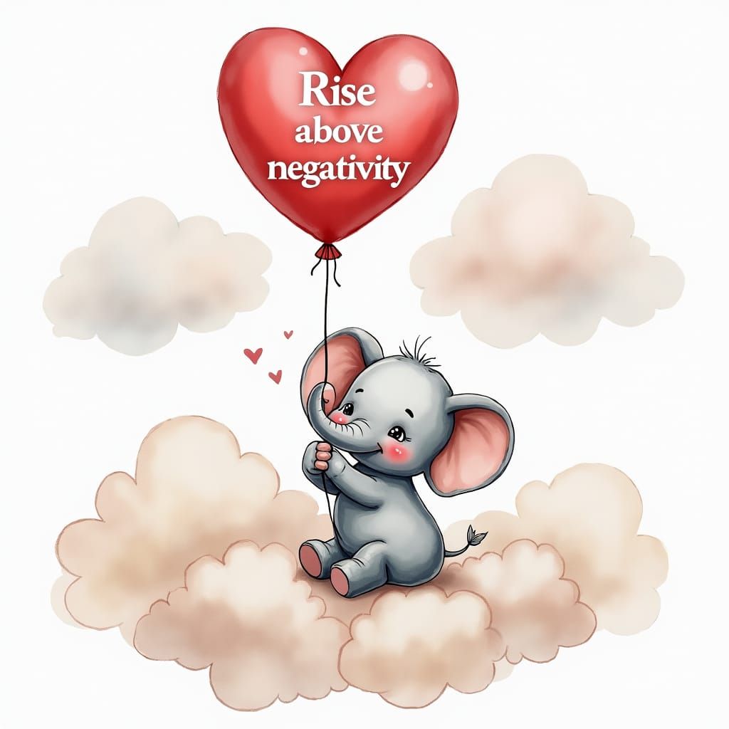 Rise above negativity 💖