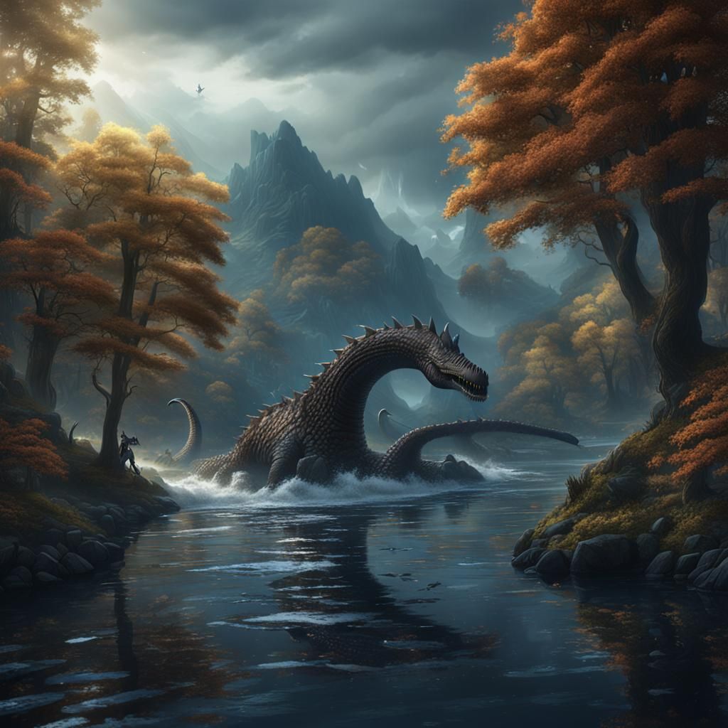 Detailed Matte Painting of Loch Ness