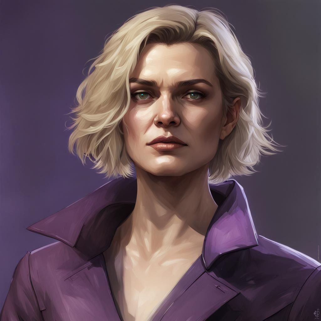 Nastasha Romanenko Portrait in Digital Art Style