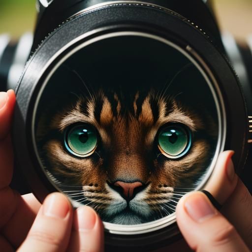 Woman Examines Giant Paw Print with Magnifying Glass