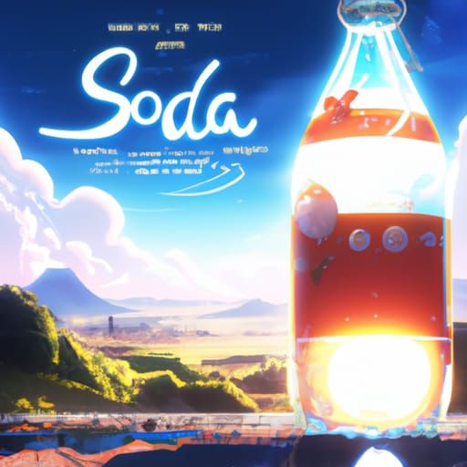 Soda in Studio Ghibli Anime Style