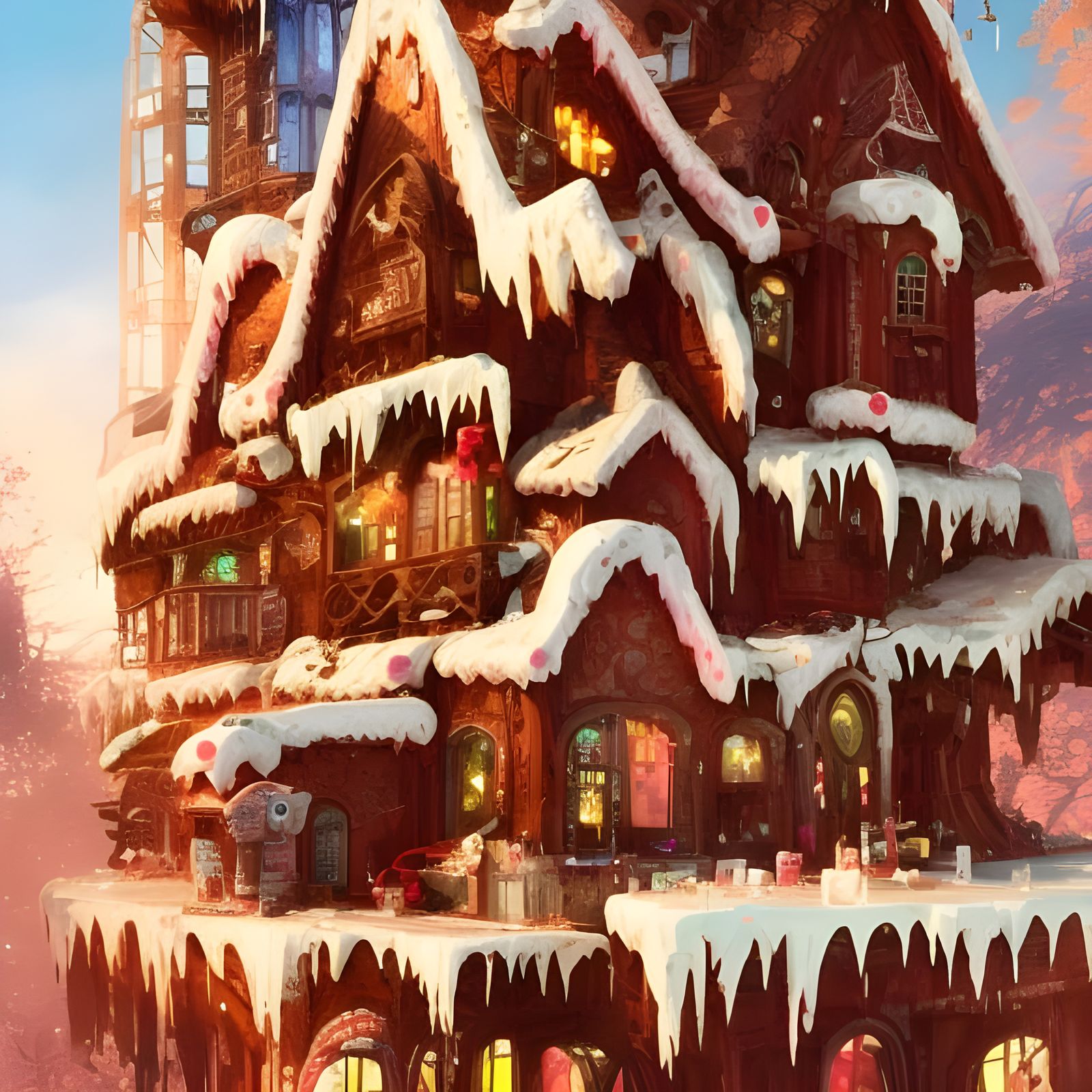 Gingerbread City: A Winter Candy Masterpiece