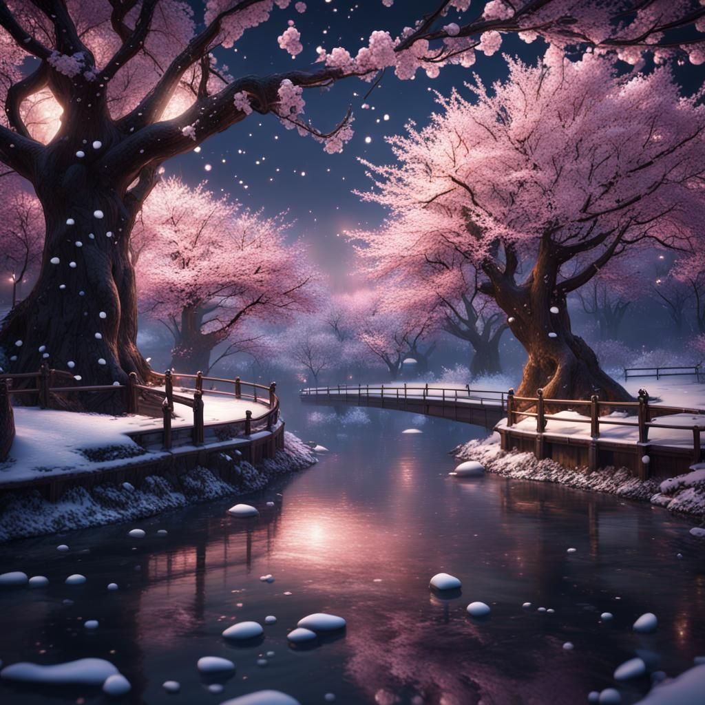 Winter riverscape