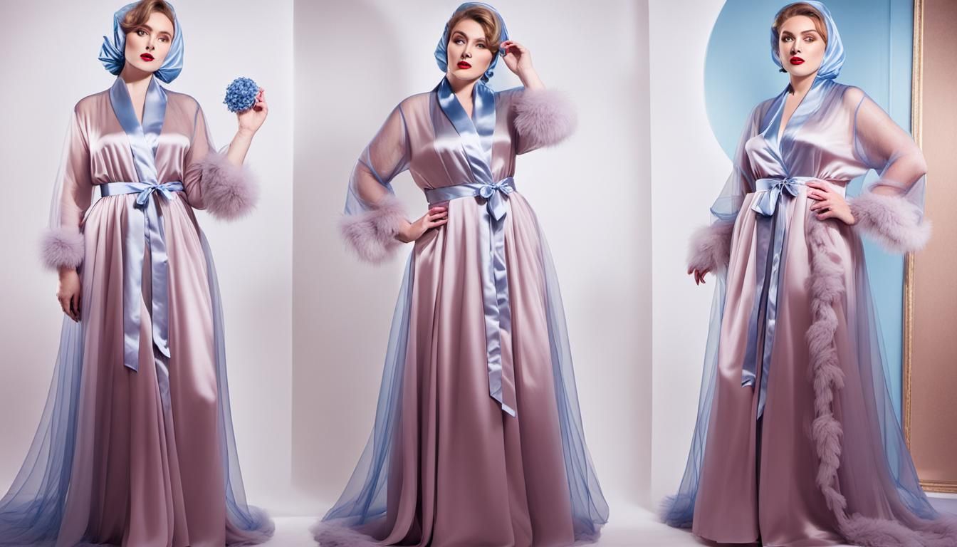 Woman in Blue Tulle and Satin: Extravagant Femme Aesthetic