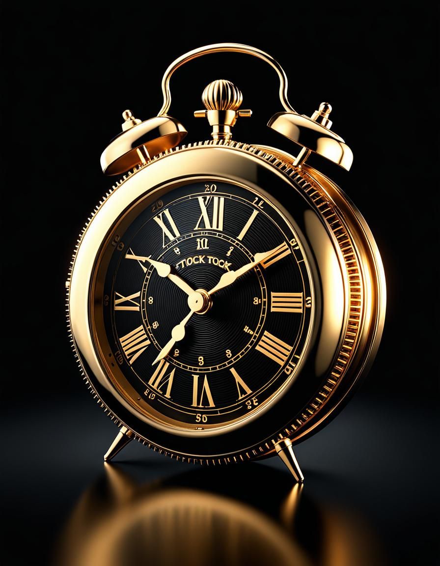 CGI Clock Face with 3D Shading