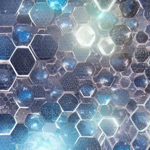 iced squared hexagons octagons pentagons ice dotted shapes