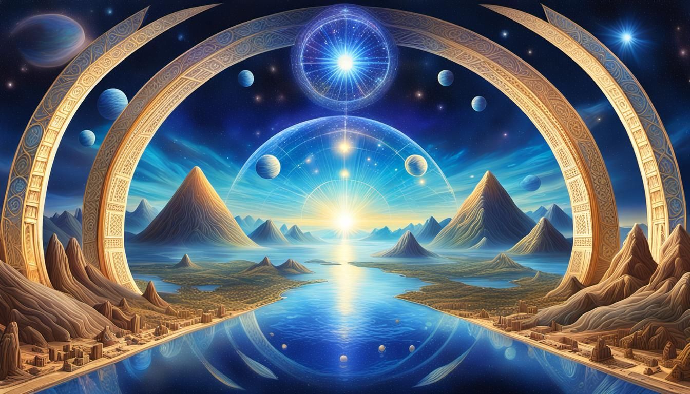 Cosmic Sky Eye: Galactic Federation in Iridescent Colors