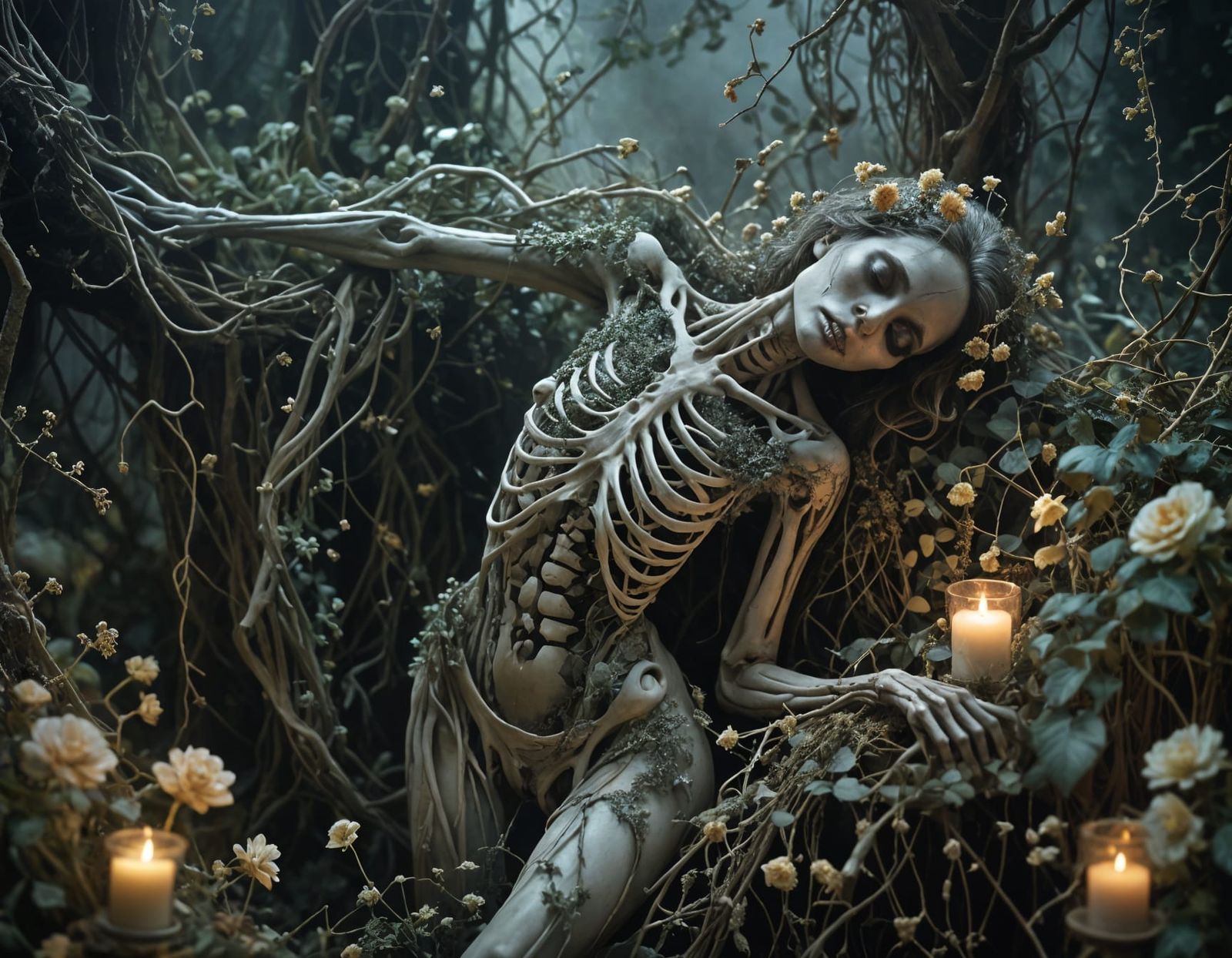 Ethereal Dreamscape Goddess in Twilight