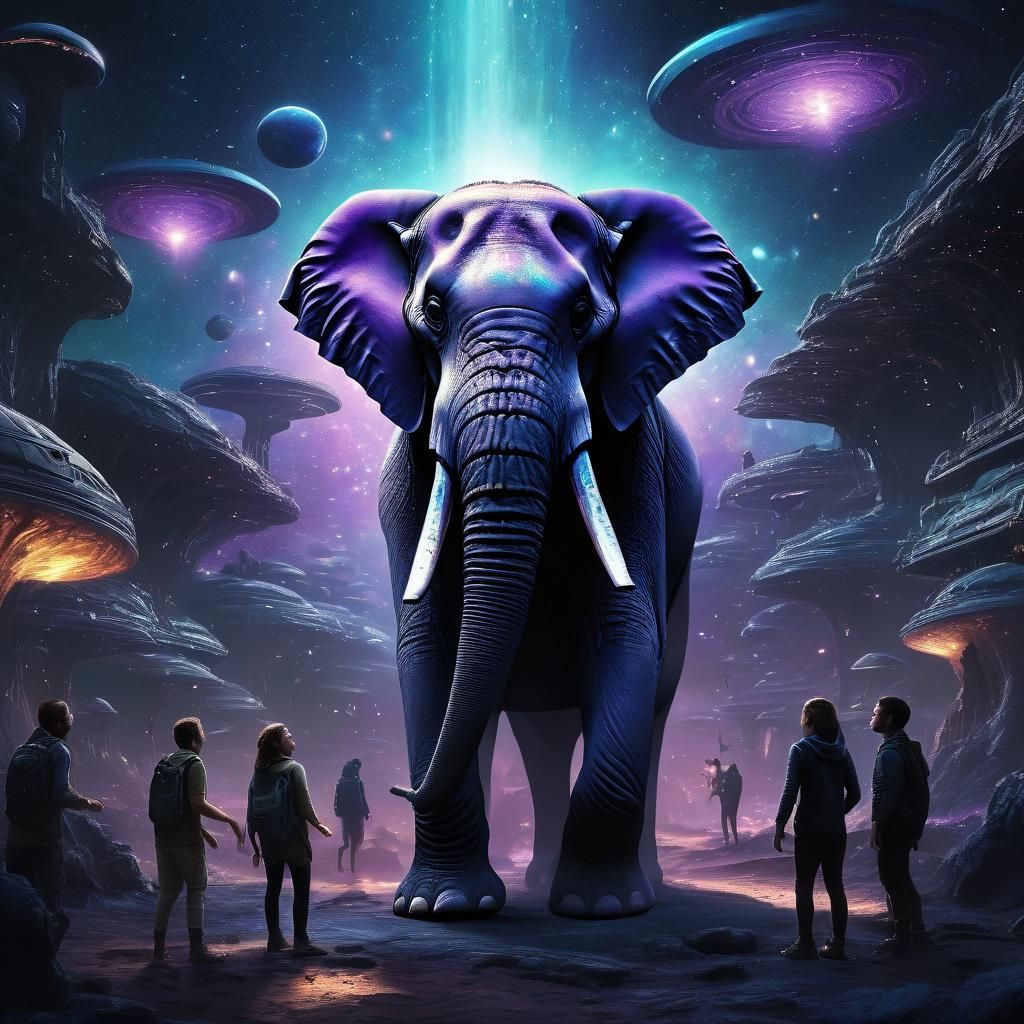 Balanced World: Humans, Aliens, and Animals in Harmony