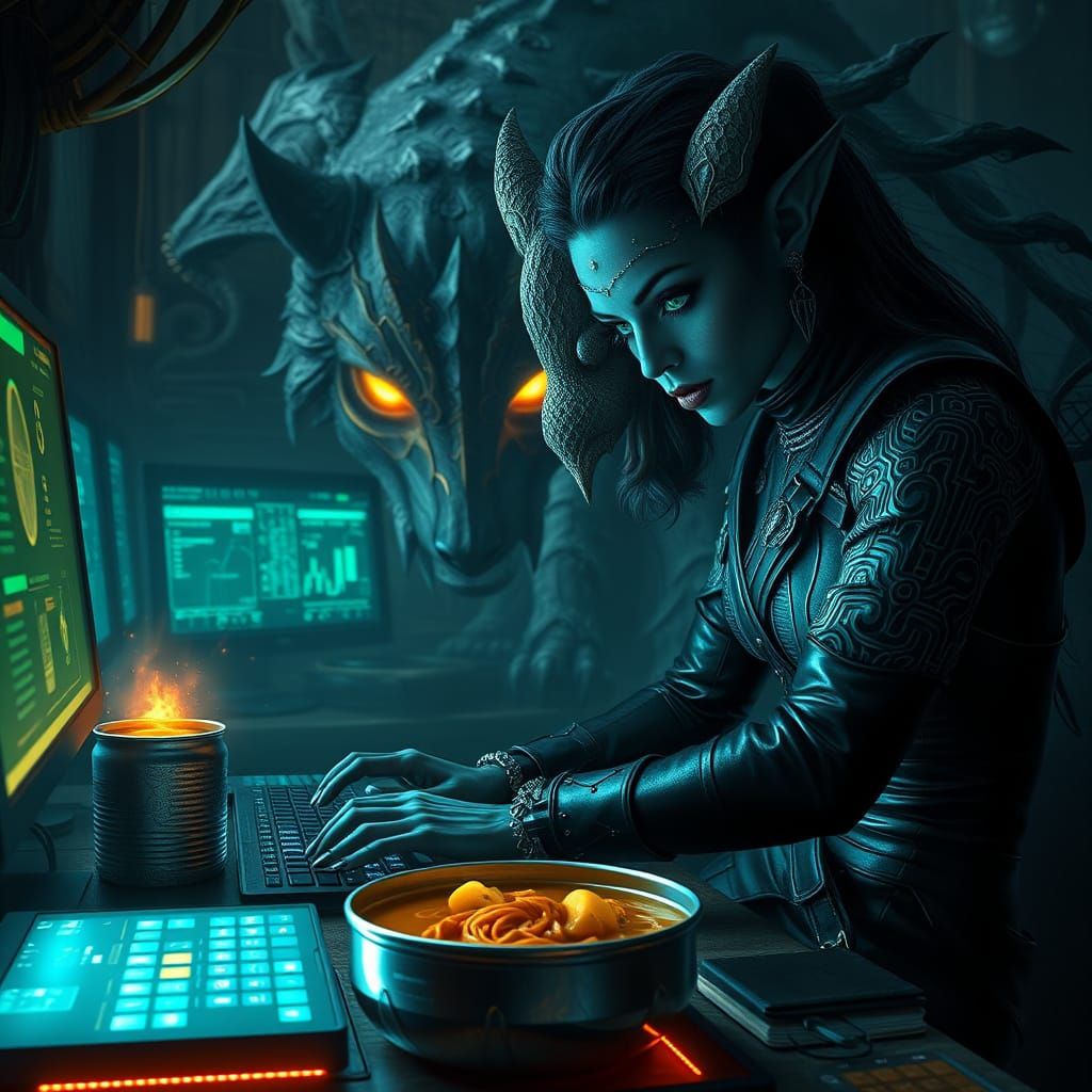 Cyberpunk Hacker in a Secret Network: A Glimpse of Drow Bank...