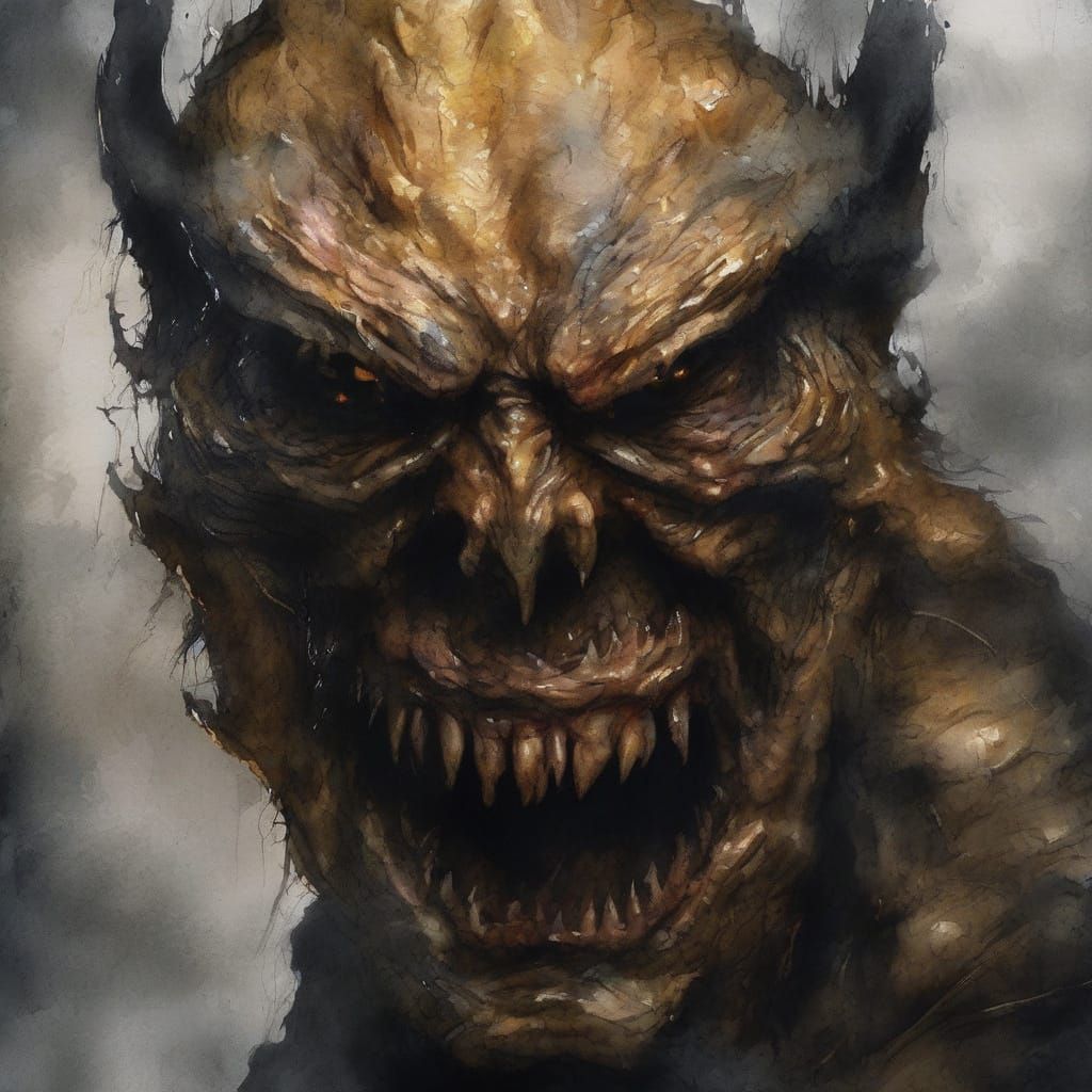 Monster Lurking in Darkness: Surrealist Horror in Gouache