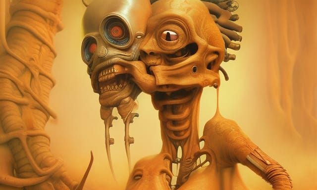 Psychic Cyborg Baby by H.R. Giger: Photo Illustration