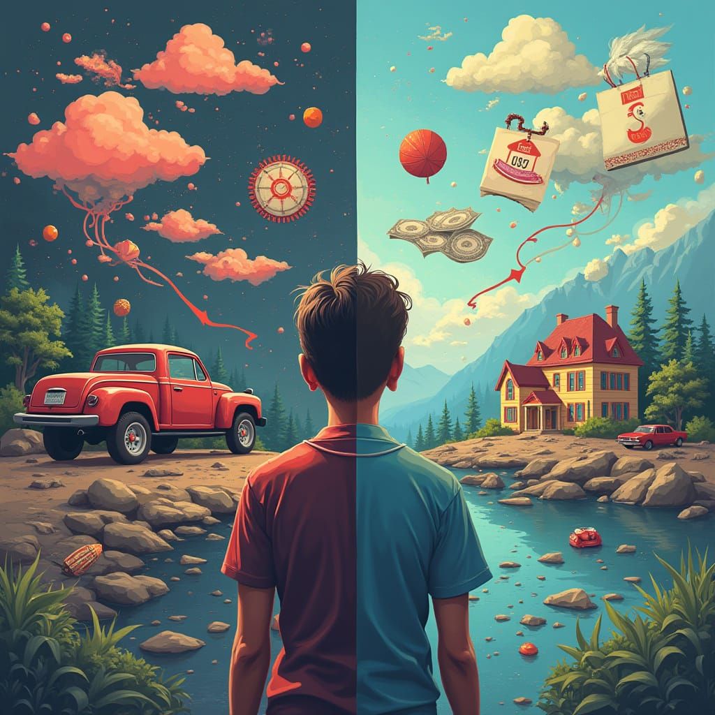 Expenses vs. Assets: A Financial Infographic in Fantasy Styl...