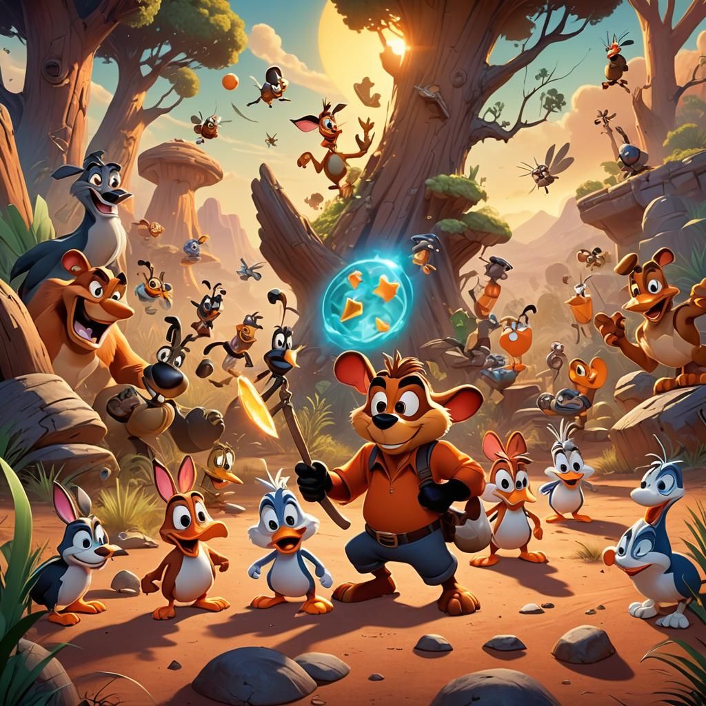 Taz and the Artifact: Pixar-Inspired Outback Adventure