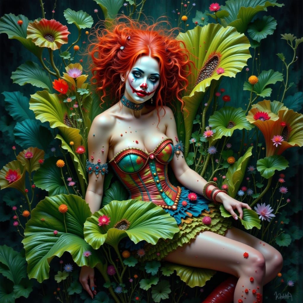 Harley Quinn Devoured by Carnivorous Plant