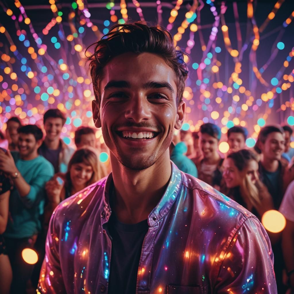 Cinematic Portrait of a Young Man Dancing