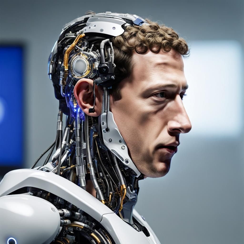 Cyborg Mark Zuckerberg: A Futuristic Interpretation