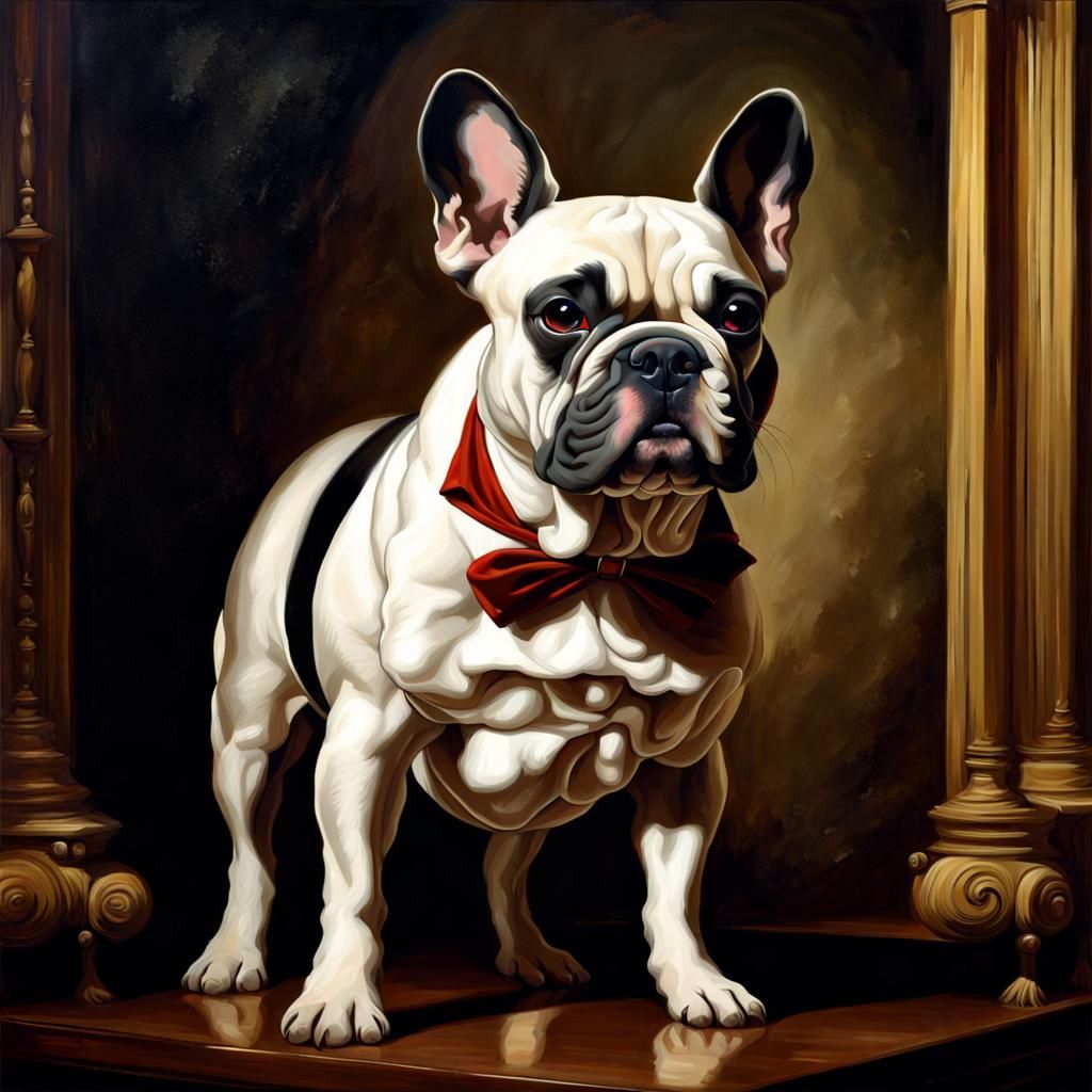 Portrait of a French Bulldog