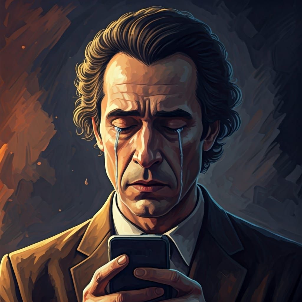 Super Villain Steals Smiles: Gouache and Watercolor Art