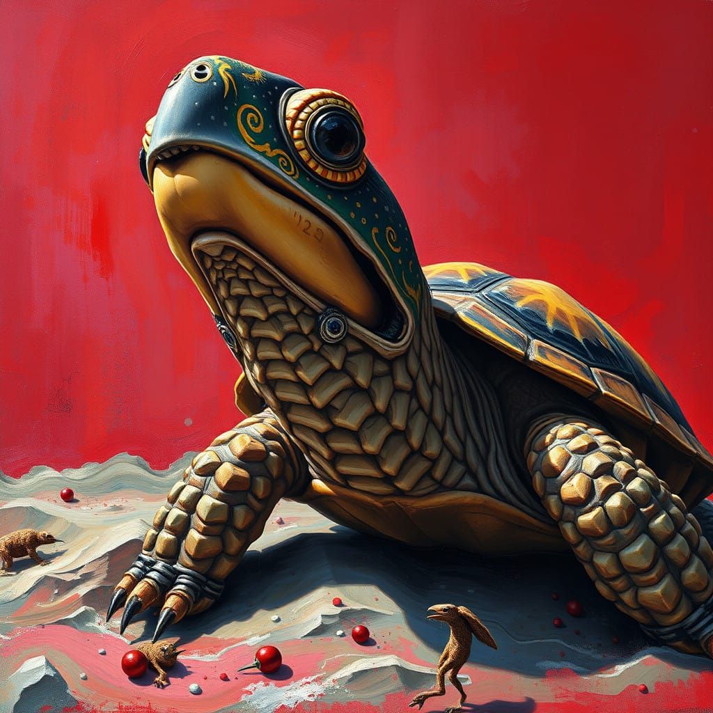 The Futurist Abyss in Splendid, Serene Hues