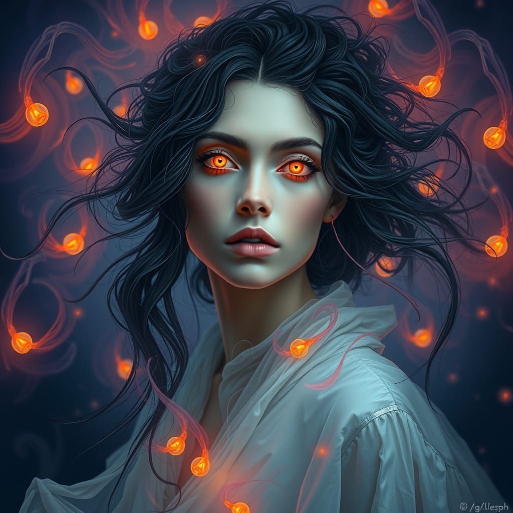 Mystical Woman in Dreamscape, Mystical Realism