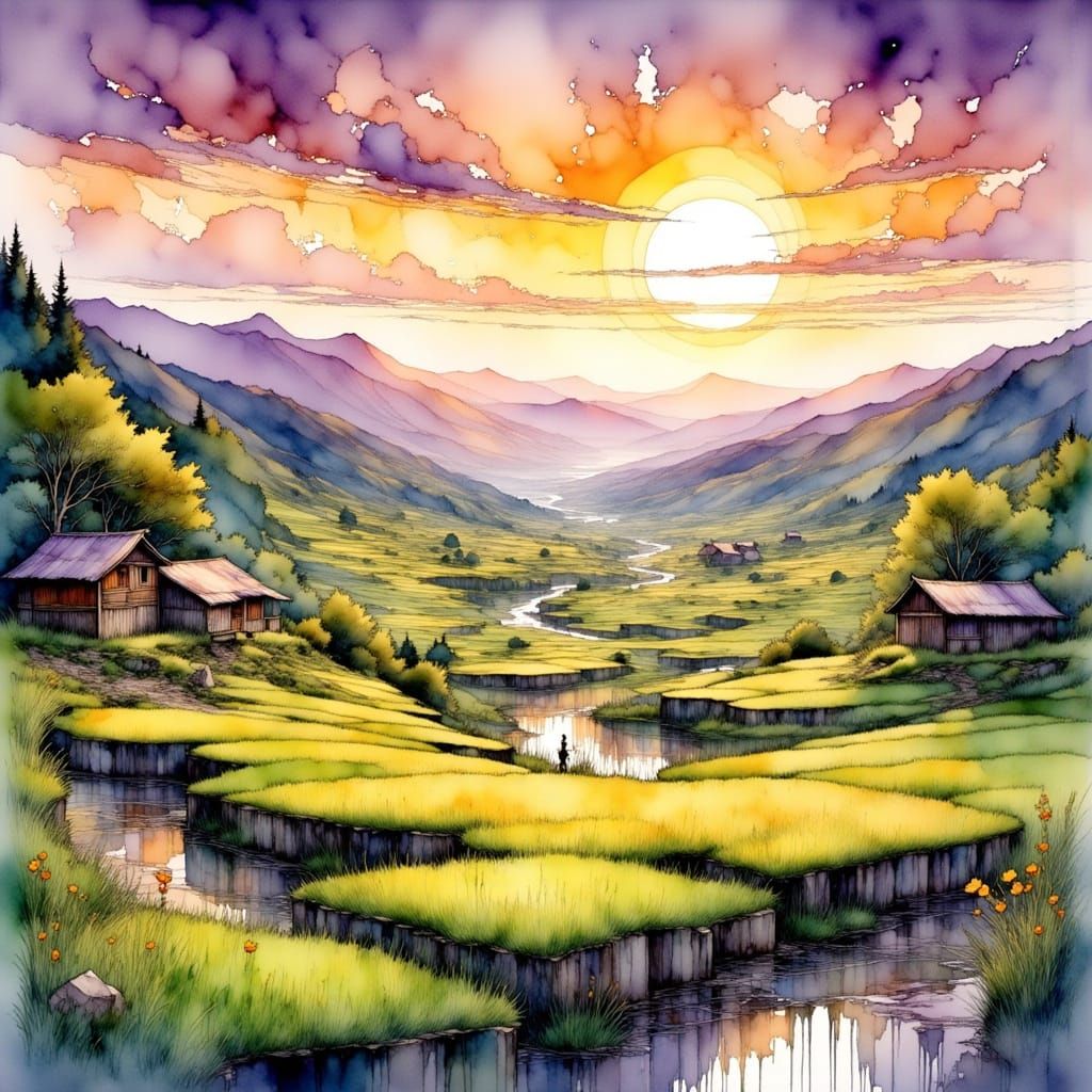 <lora:Flux - Painterly:1.0> <lora:Ink Poet:1.0> <lora:Liquid...