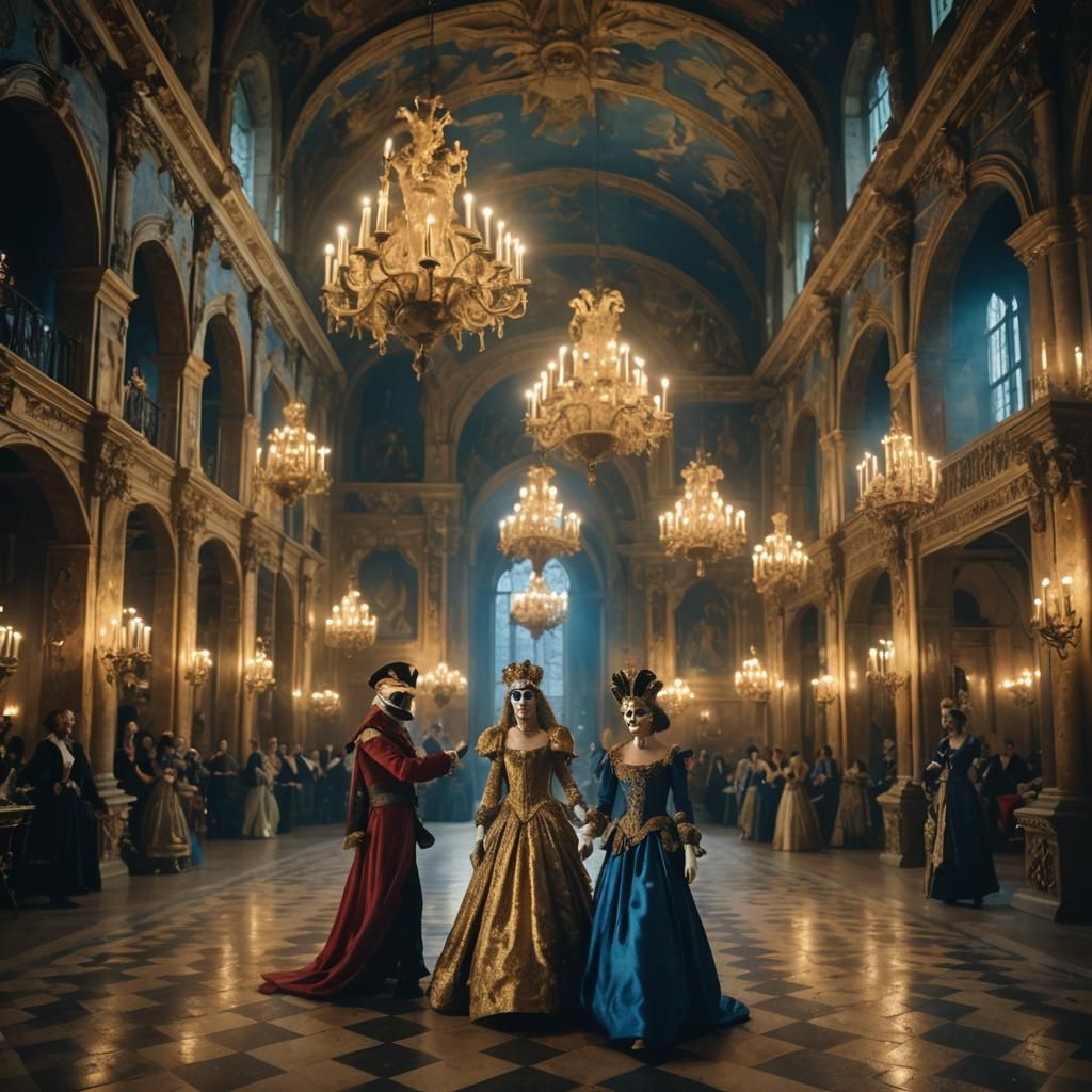 Baroque Masquerade Ball in Medieval Castle