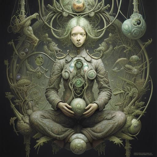 Weightless Life in Surreal Mixed Media