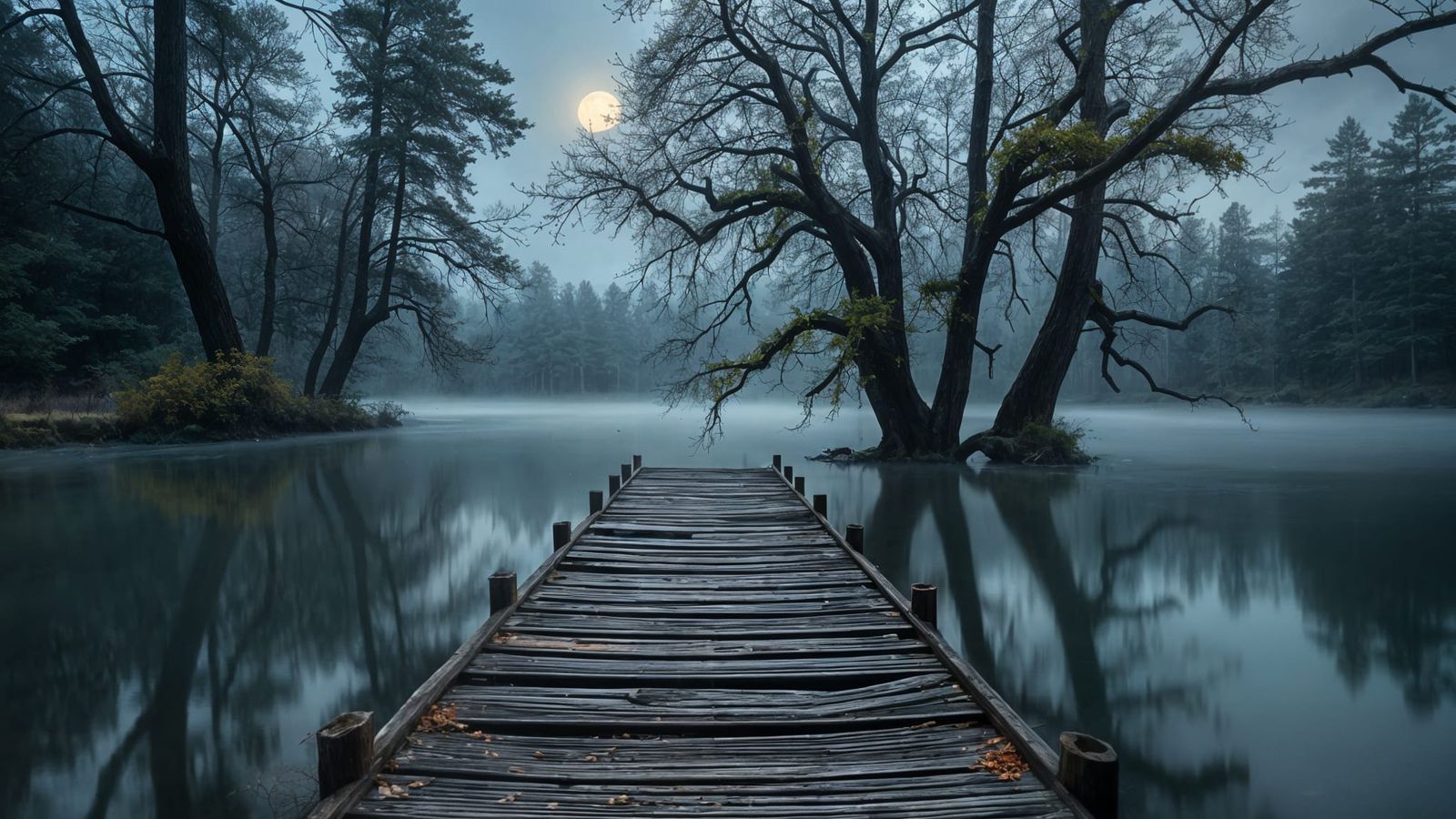 Quiescent Landscape in Hyperrealistic HDR