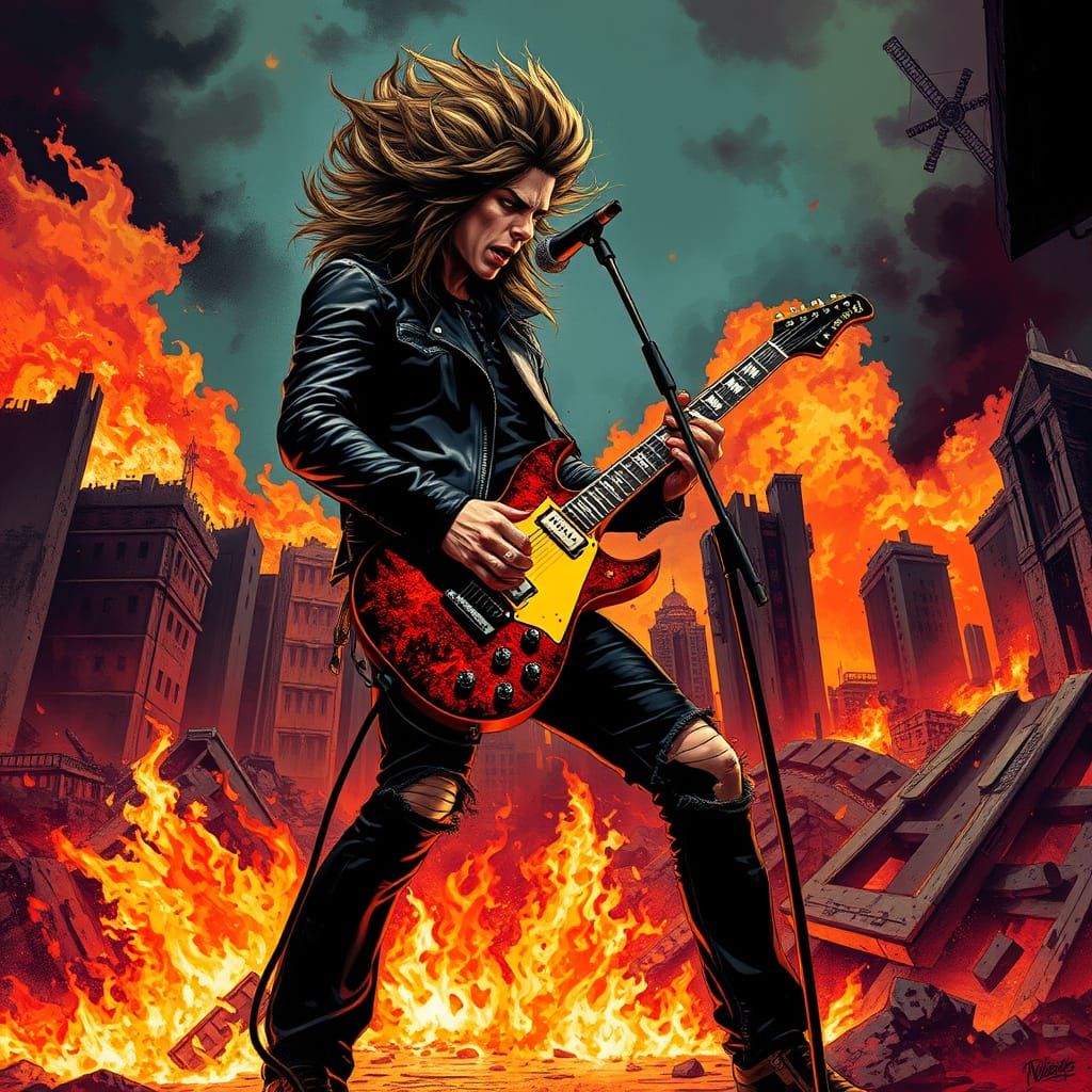 Heavy Metal Rock Singer Ignites Apocalypse
