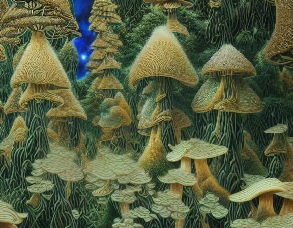 Surreal Poetry Composition on Mycelium Keyboard