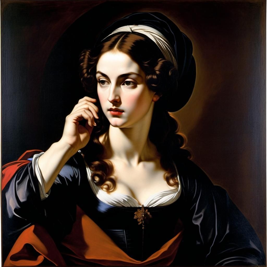 Old Masters Ink Print in Dramatic Style