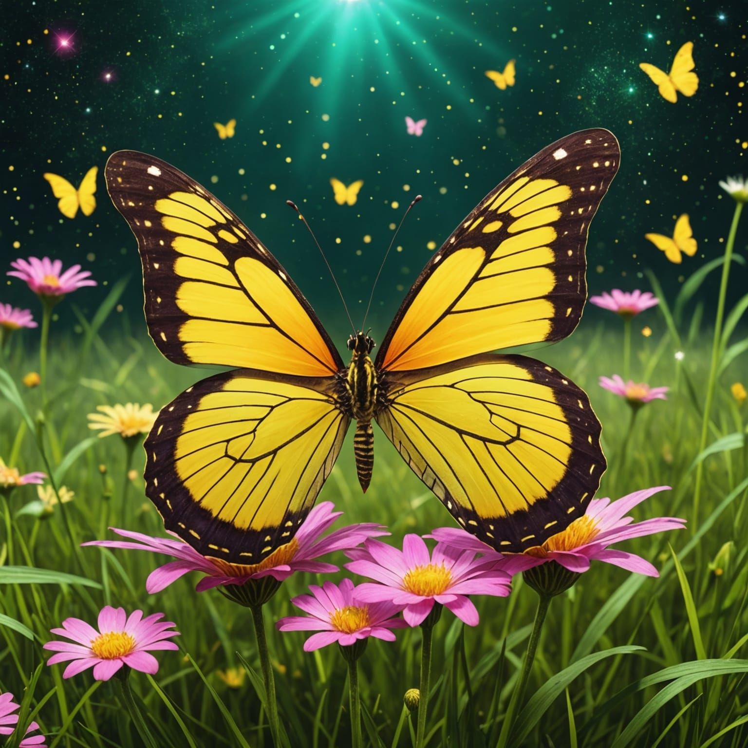 Magical Butterfly with Stardust Trail