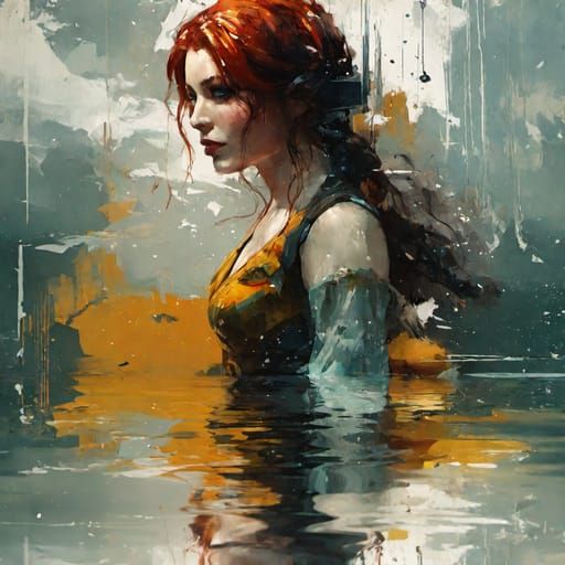 Simple AI Portrait of Beauty