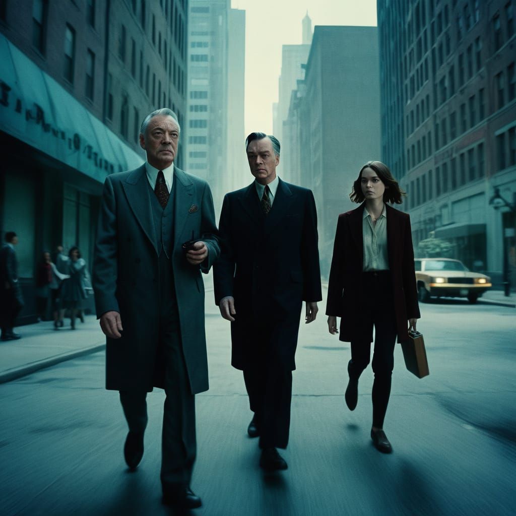 Alfred Pennyworth and Keira Wayne in Cinematic 35mm Film Sti...