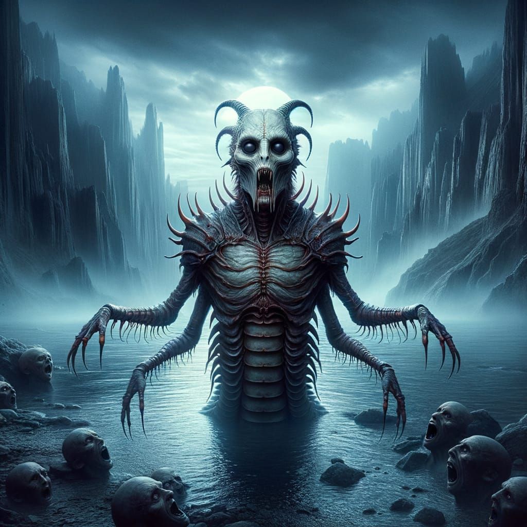 Dark, Eerie Vampire-Centipede Emerges from Haunting River of...