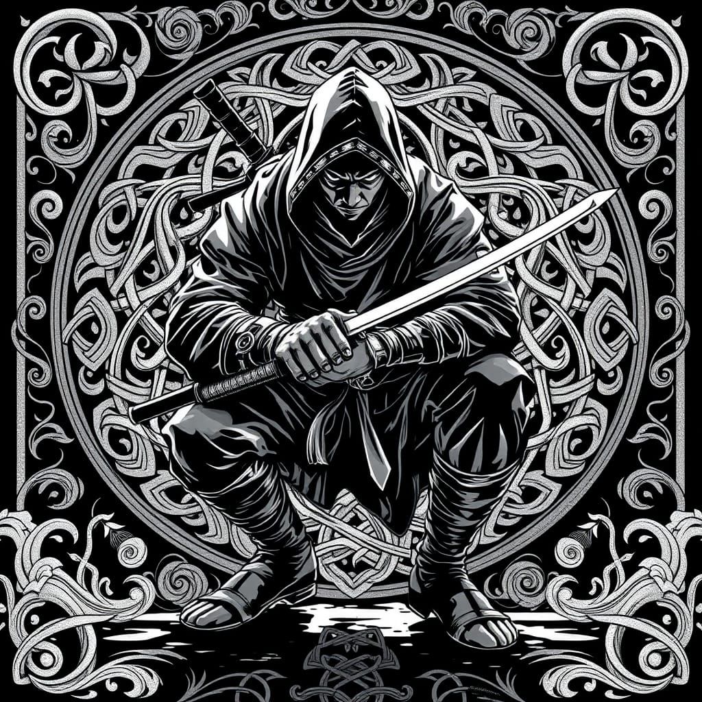 Celtic ninja…B&W