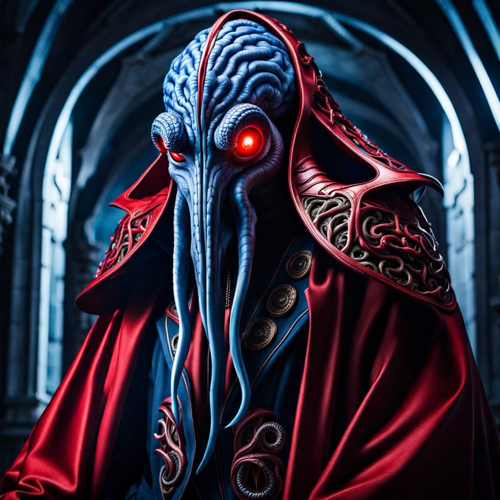 Mind Flayer Manipulating Minds with Psionic Powers