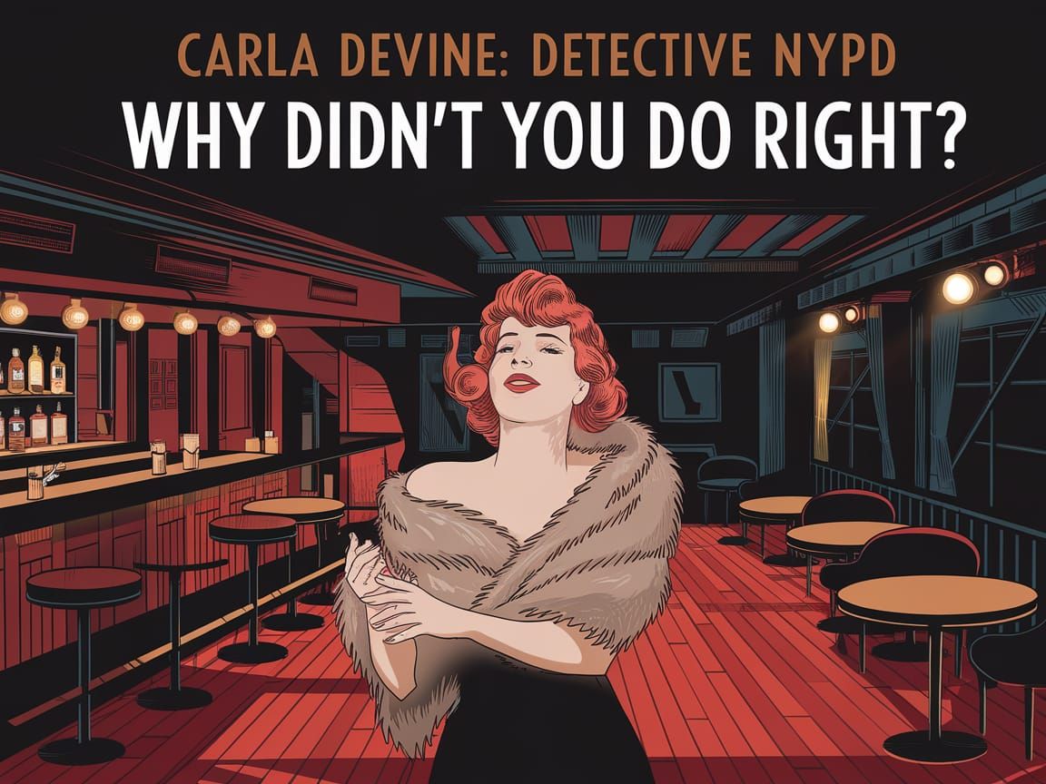 Vintage Jazz Club Detective Cover Art