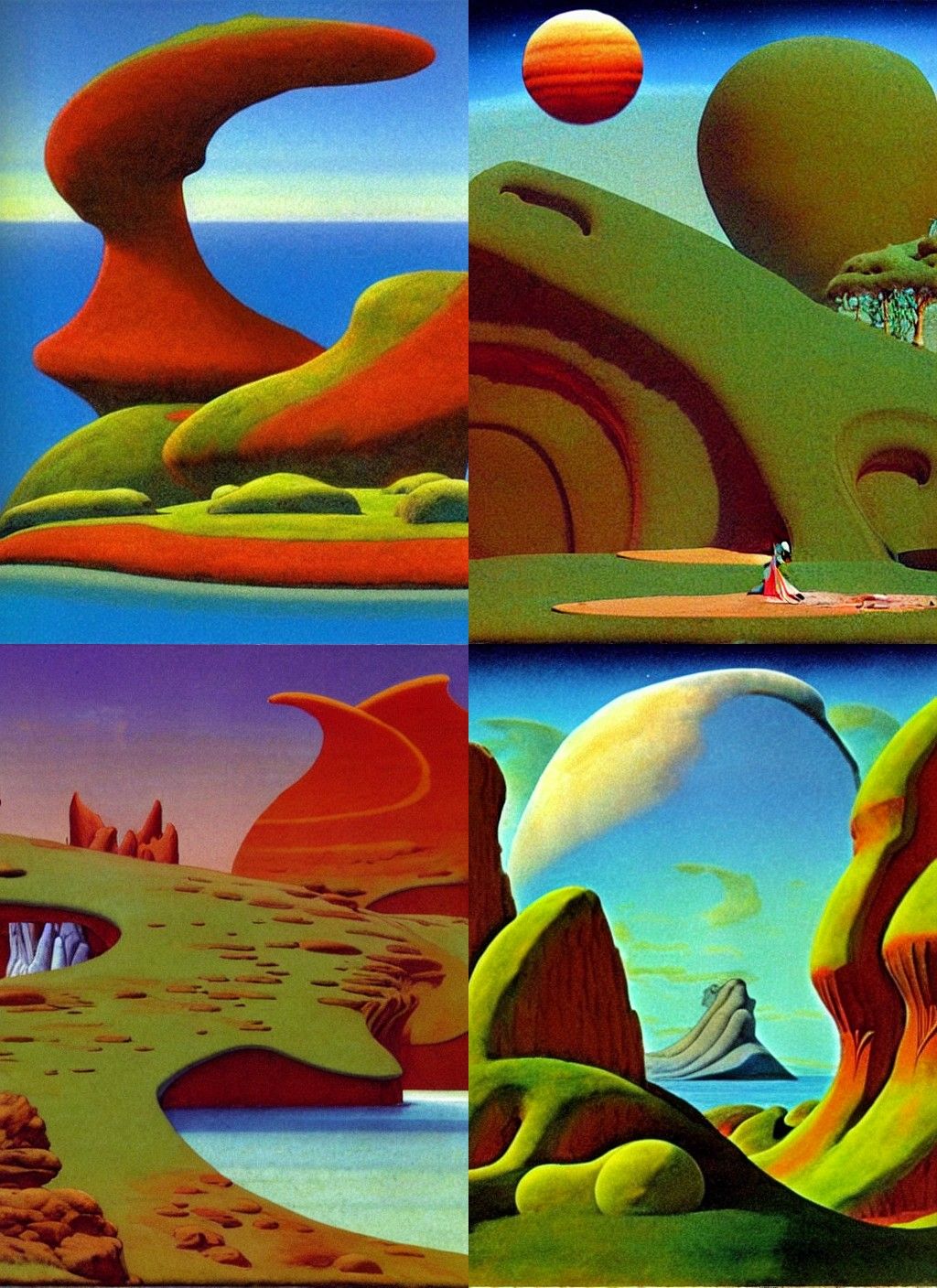 Kronos and Aphrodite in Roger Dean Style