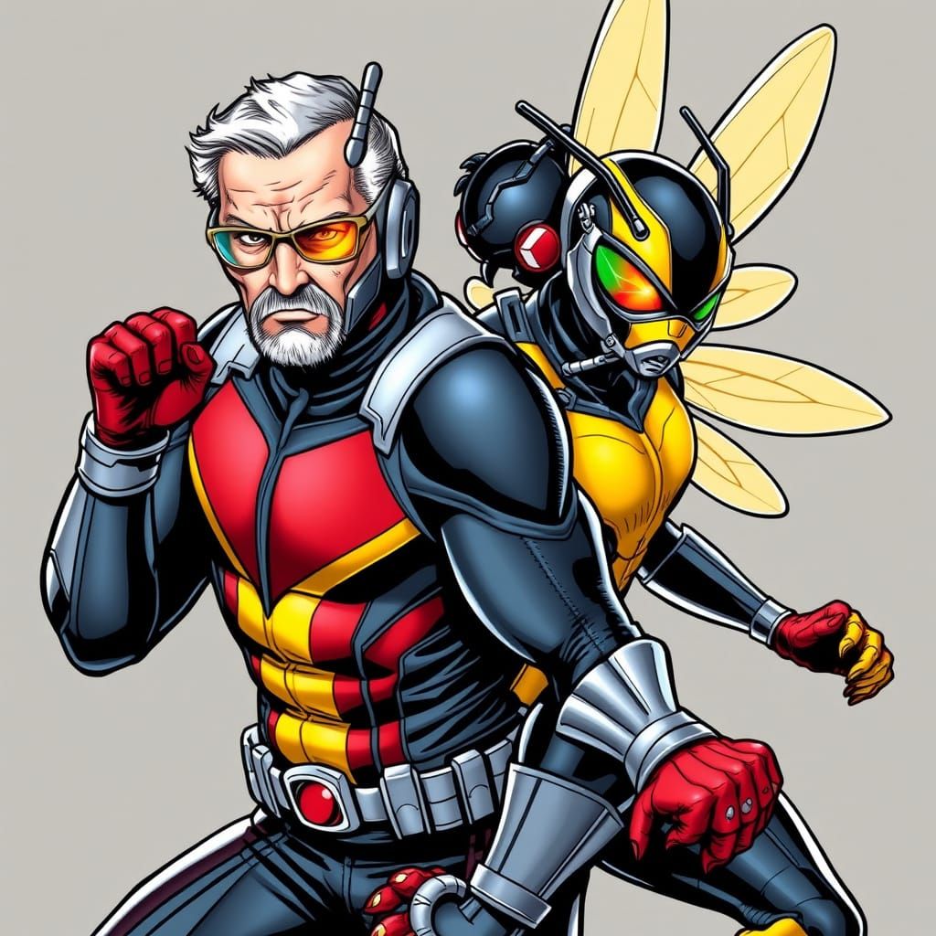 Ant-Man and Wasp Comic Book Art