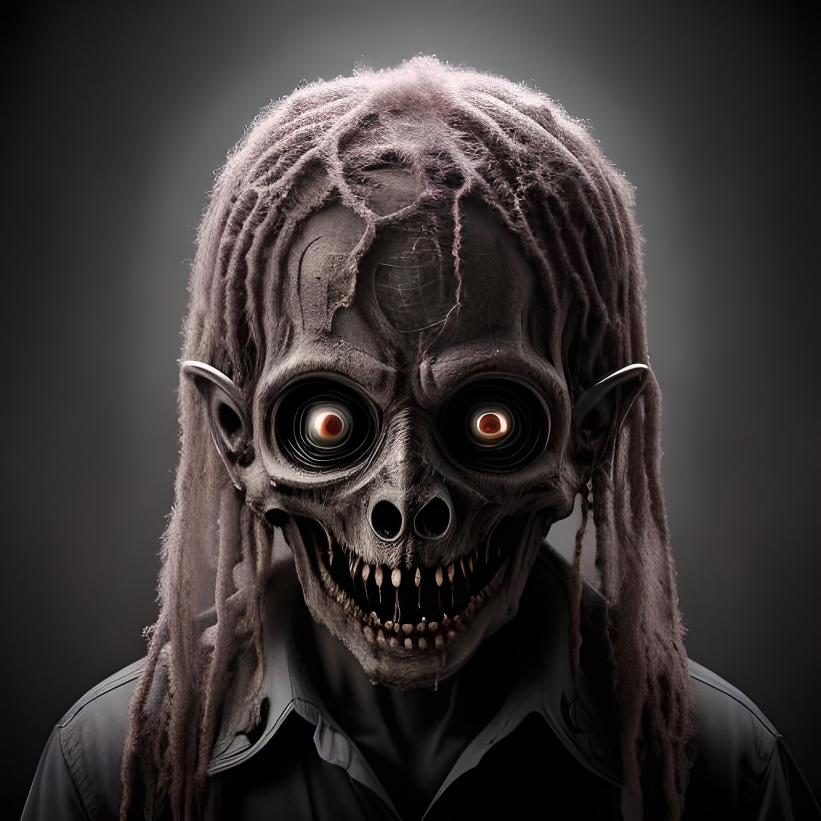 Imagine a cursed dimension where every uttered word births grotesque specters and twisted apparitions. Conversations bec...