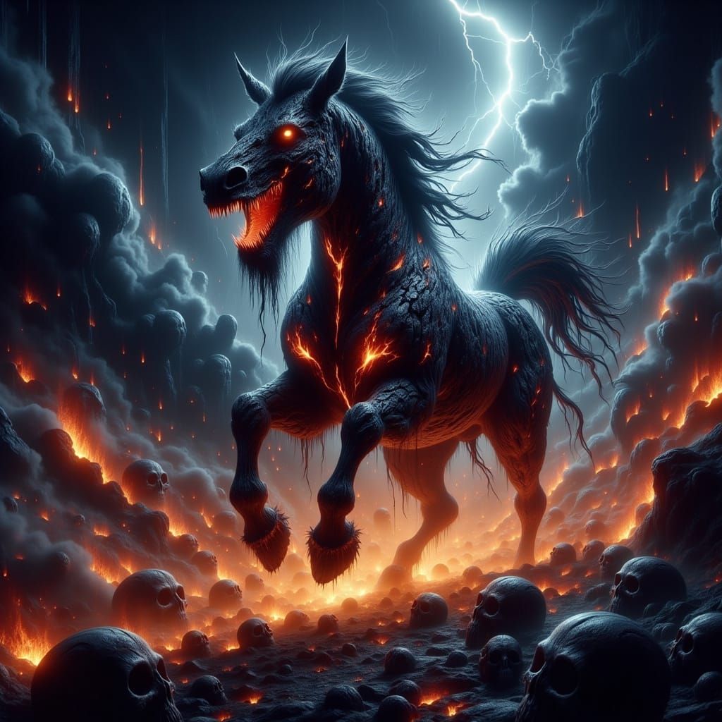 Akvhán, the Fearsome Mythological Steed of Iranian Legend