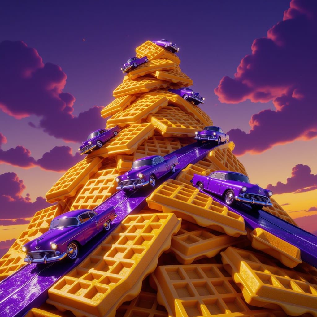 Dark Fantasy Cars on Waffle Mountain