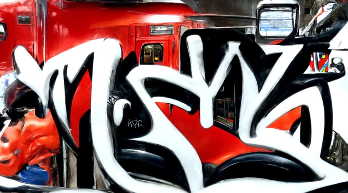 Wildstyle Graffiti Art on NYC Subway Car
