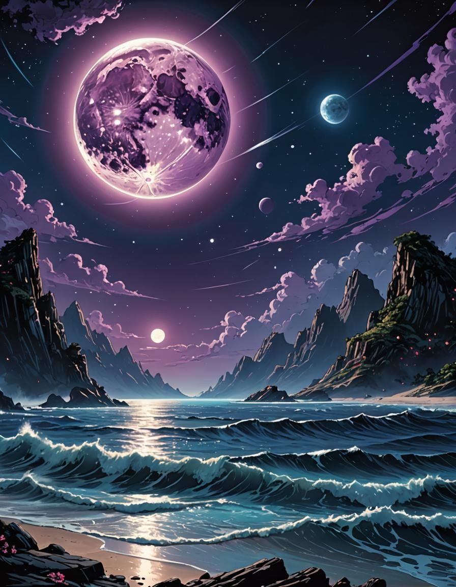 Ocean Planet in Space: Digital Comic Book Art