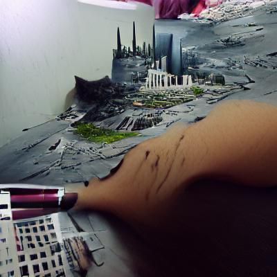 Detailed Matte Painting of Unloved Subject